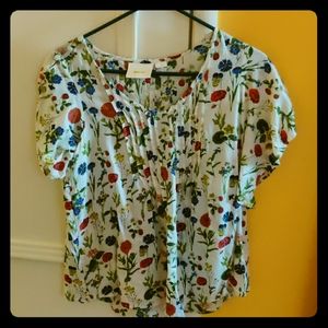 Anthropologie/Maeve Floral Blouse